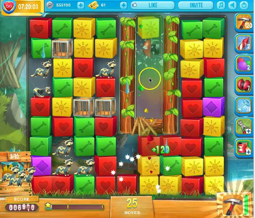 Pet Rescue Saga, Pet Island 25th Jan Level 9