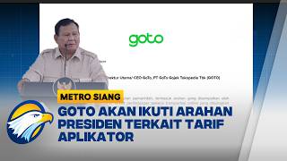GOTO Tanggapi Aturan Presiden Soal Potongan Tarif - [Metro Siang]