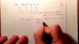 Higher Hwk Unit 2 Extension Q13ef Polynomial Solving