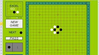 EXCEL VBA GAME CREATOR - GO 19x19 用Excel下圍棋