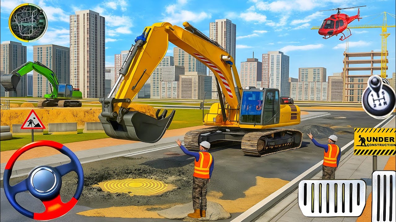 New City Road Construction Simulator game - Construction Game - Android ...