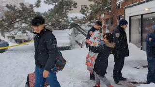 Brooklyn families forced into the storm as firefighters respond to carbon monoxide