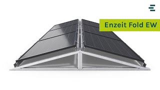 Enzeit Fold Ew Flat Roof Pv Mounting System Assembly Animation