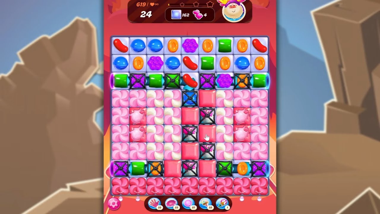 Candy Crush Saga LEVEL 619 NO BOOSTERS (new version)🐟☑️