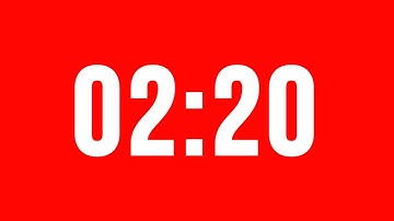 2 Minute 20 Second Timer With Alarm Without Music