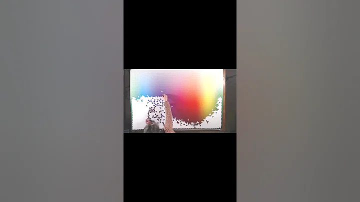 5000 Colors Time Lapse! There will be a longer version up soon! #puzzle #rainbow #shorts #satisfying