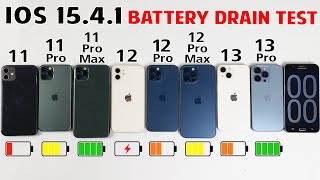 iPhone 11 vs 11 Pro vs 11 Pro Max vs 12 vs 12 Pro \/ 12 Pro Max \/ 13 \/ 13 Pro Battery DRAIN Test 2022
