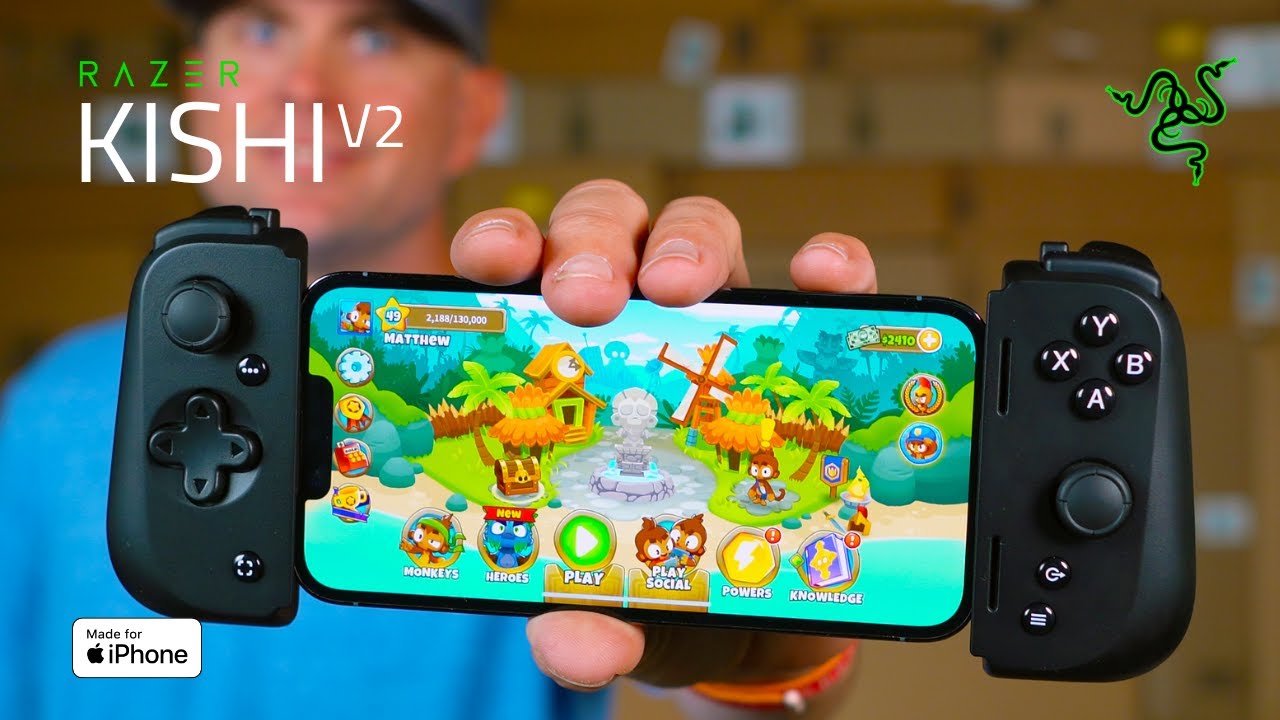 iPhone Mobile Gamer Must-Have - Razer Kishi V2 - Review - YouTube