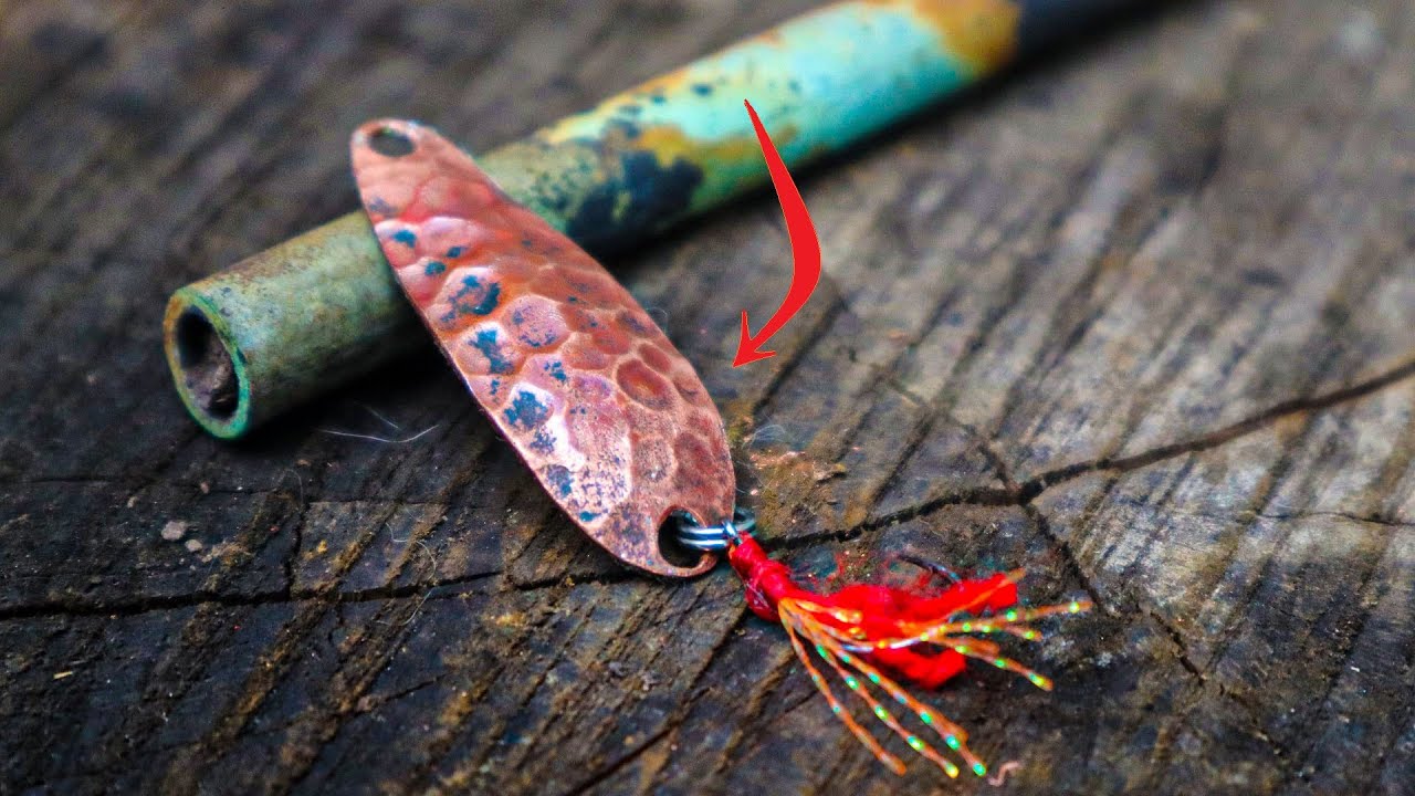 RED copper SPOON / do it yourself ul spoon lure for perch YouTube
