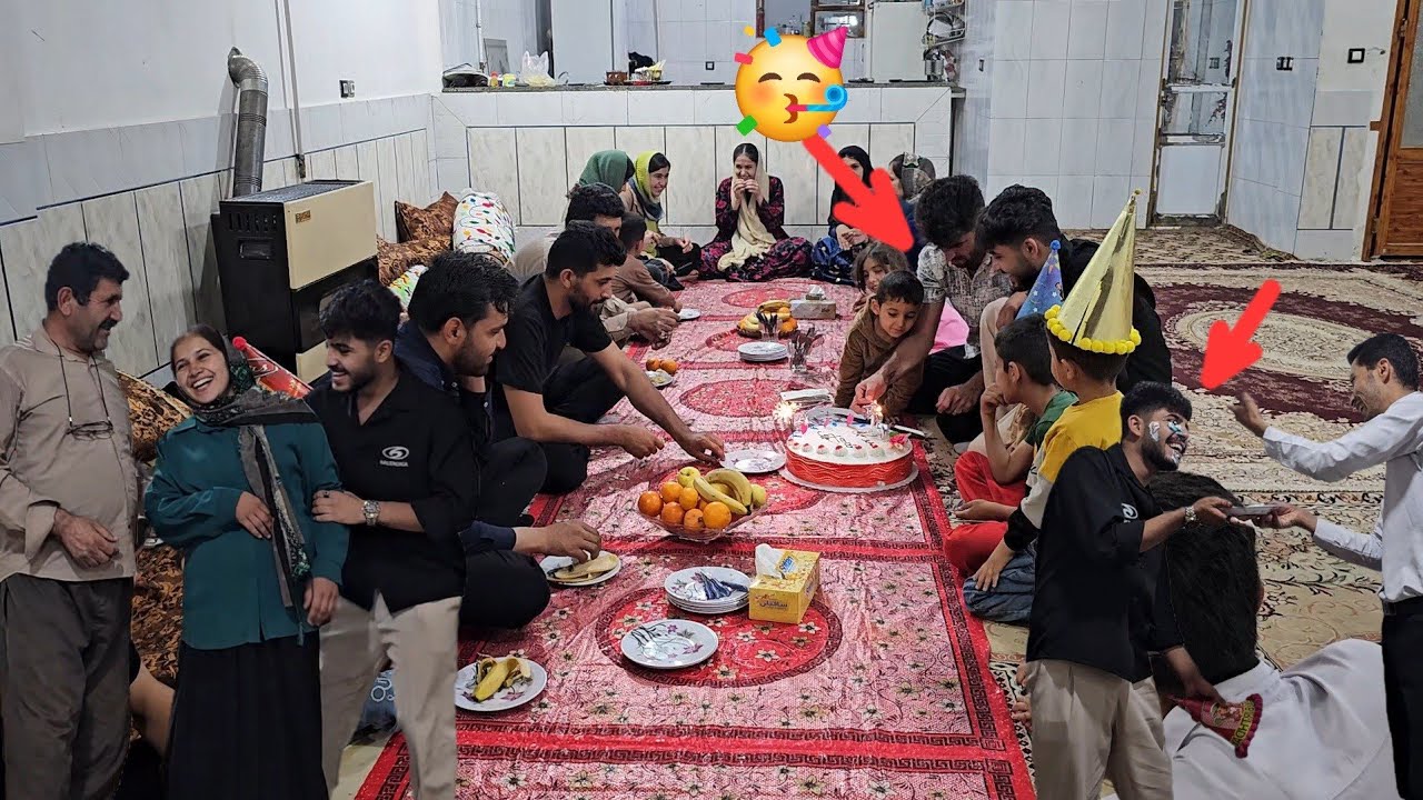 Muhammad's 19th birthday celebration was joined by family, friends, and neighbors.💥🥳🥳