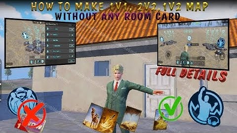 How To Make 1V1, 2V2, 1V2 Map In Wow Mode Pubg Mobile | Without Room Card.