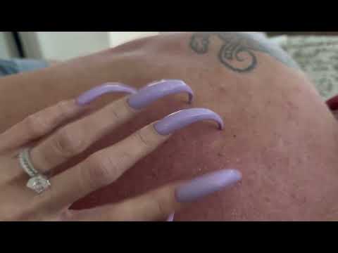 Satisfying Back Scratching with Long Nails【ASMR Therapy】