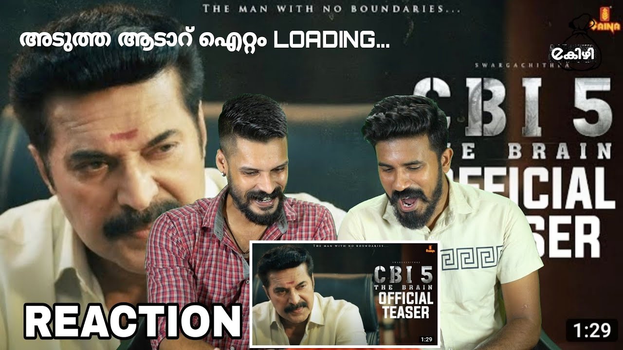 CBI 5 THE BRAIN OFFICIAL TEASER Reaction Malayalam | Mammootty | Entertainment  Kizhi