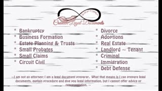 Creative Legal Document Preparation Services