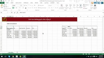 Học Excel - Cách tạo đường gạch chéo trong ô Excel