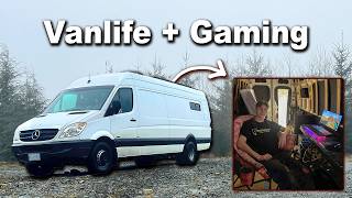 Vanlife Camping & GAMING in a Forest