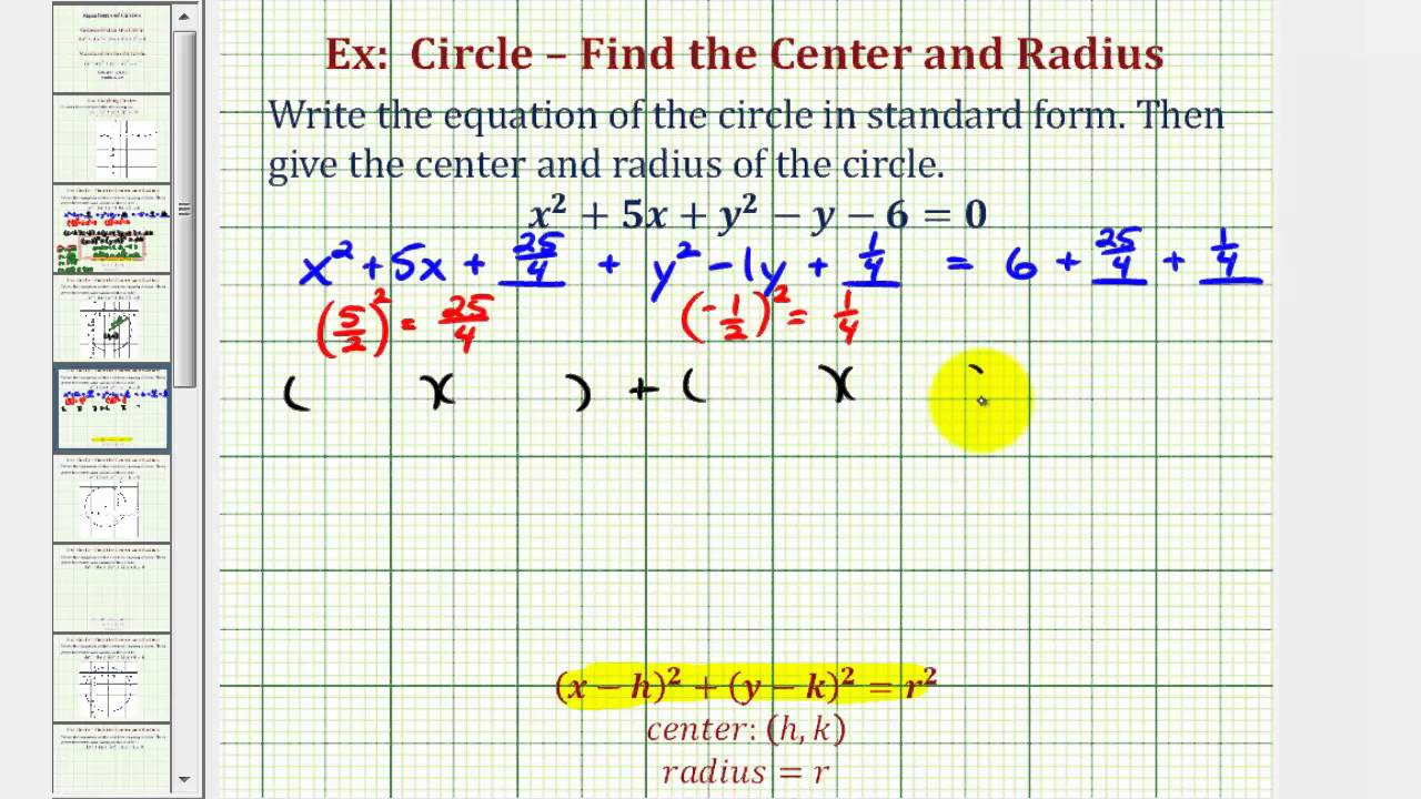 11++ Equation Of A Circle In Standard Form And General Form at Demax5