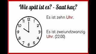 Almanca Saatleri Öğreniyorum