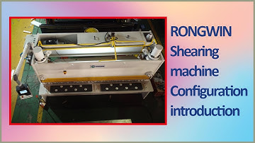 RONGWIN guide you know Configuration introduction of QC11K-8X3200 guillotine type shearing machine