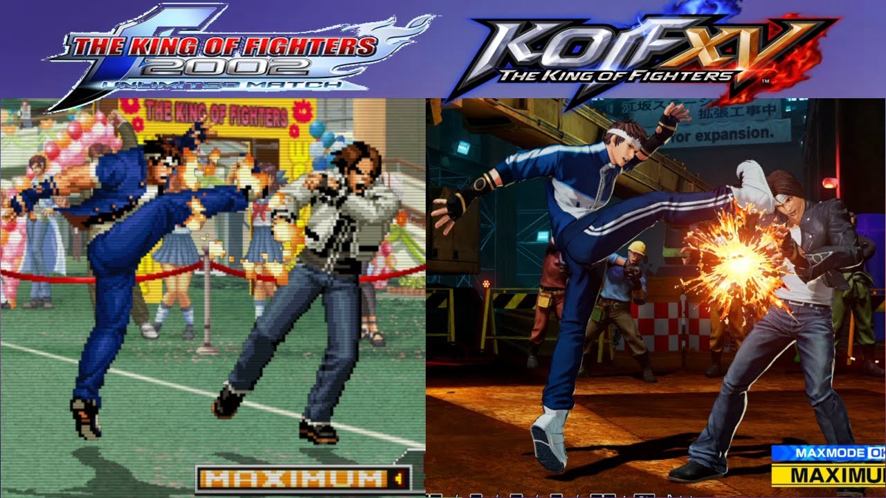 KOF XV SHINGO YABUKI COMPARISON WITH KOF 2002 UM YouTube