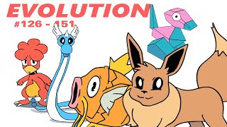 POKEMON EVOLUTIONS ANIMATED Part 6 [126 - 151]