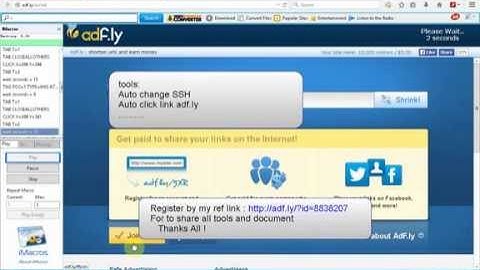 auto click adf.ly make too much money bangla tutorial