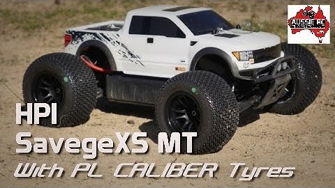 HPI SavageXS on 3S with Proline Caliber Tyres