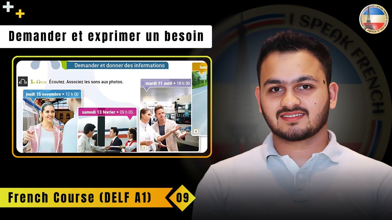 Lecture 9: Asking & Expressing Needs | DELF A1 French Course by Prof ...