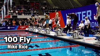 Mike Rice Dominates Mens 100 Fly | 2025 Speedo Winter Junior Nationals East