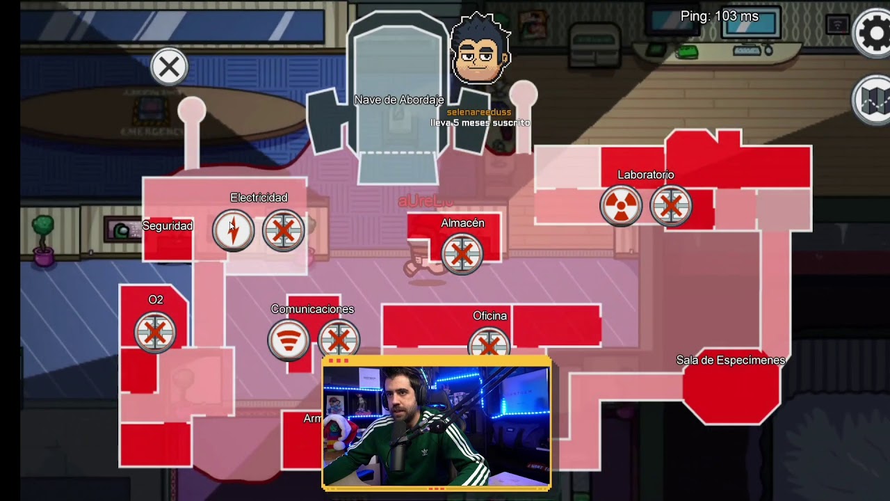 La partida del siglo!! Auronplay y Reborn ( 2 doble kills) Among Us