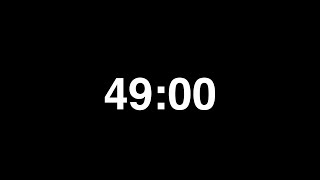 🕒 49 Minute Countdown Timer – 4K Big Digital Display
