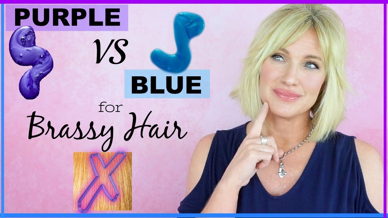 HOW TO Tone Brassy Hair PURPLE vs BLUE Shampoo WHICH SHOULD YOU