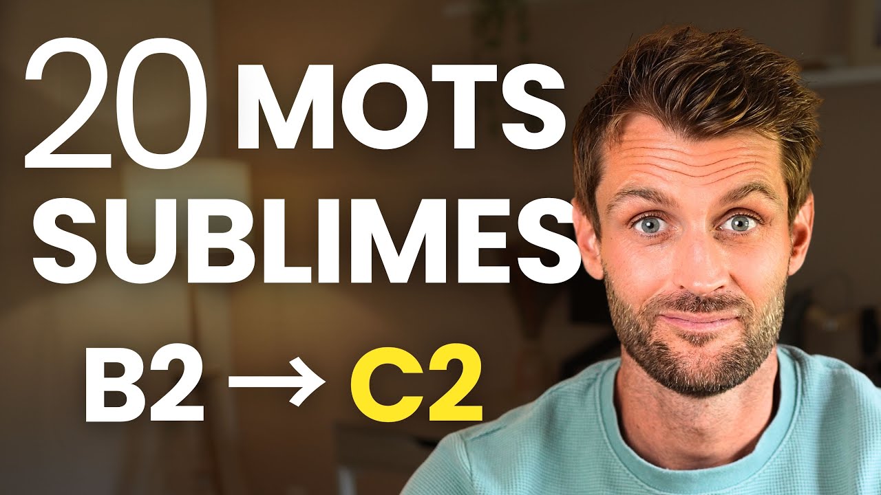 20 MOTS FRANÇAIS MAGNIFIQUES (B2 → C2) | Pour parler avec élégance