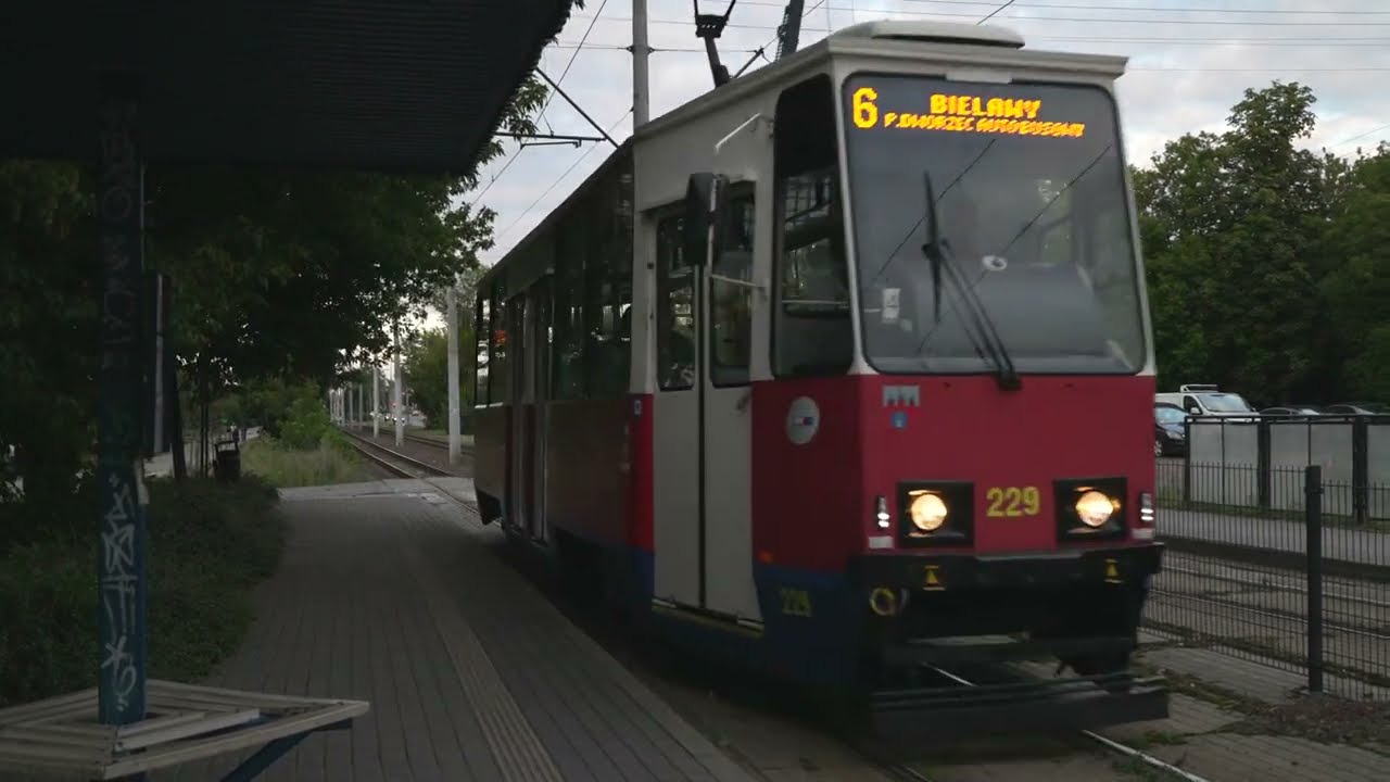 Poland, Bydgoszcz, tram 6 ride from Filmowa to Cieszkowskiego