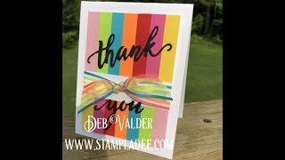 Rainbow Scrap Card with Deb Valder and Fun Stampers Journey