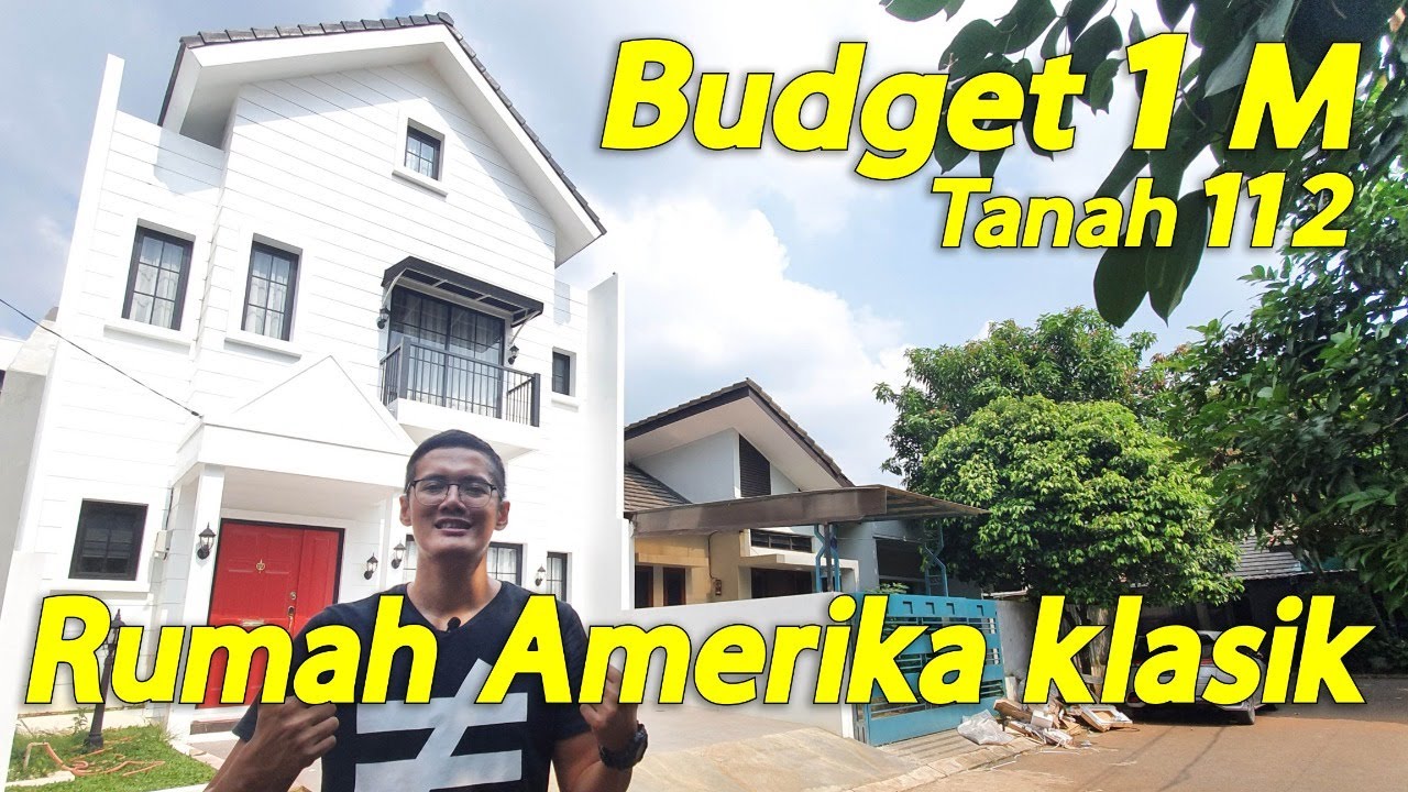 Rumah Amerika Klasik Tanah 112 Budget 1 Milyar Di Serpong YouTube