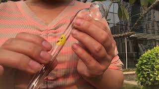 Glass oil burner pipes