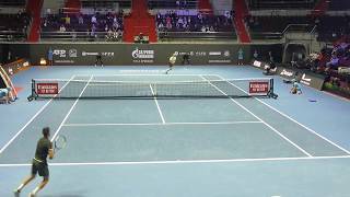 The court view. Mikhail Kukushkin vs Damir Dzumhur