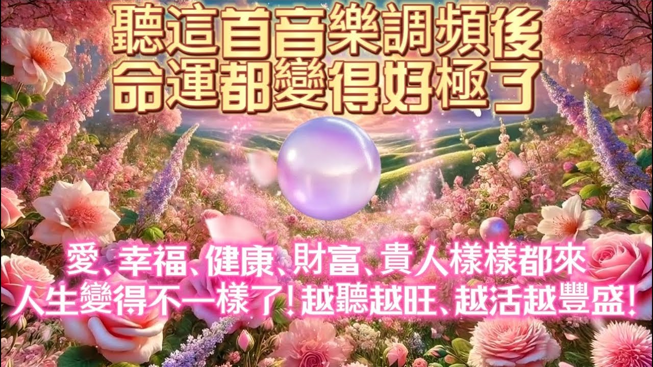 聽這首音樂調頻後 命運都變得好極了｜愛、幸福、健康、財富、貴人樣樣都來｜人生變得不一樣了｜越聽越旺、越活越豐盛｜吸引力法則調頻能量音樂