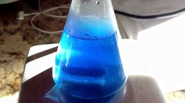 Tornado Inside Erlenmeyer Flask. Magnetic Stirring rod.