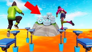 BOYFRIEND vs. GIRLFRIEND DEATHRUN In FORTNITE! (Challenge)