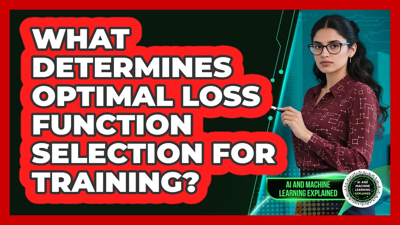 What Determines Optimal Loss Function Selection For Training? - YouTube