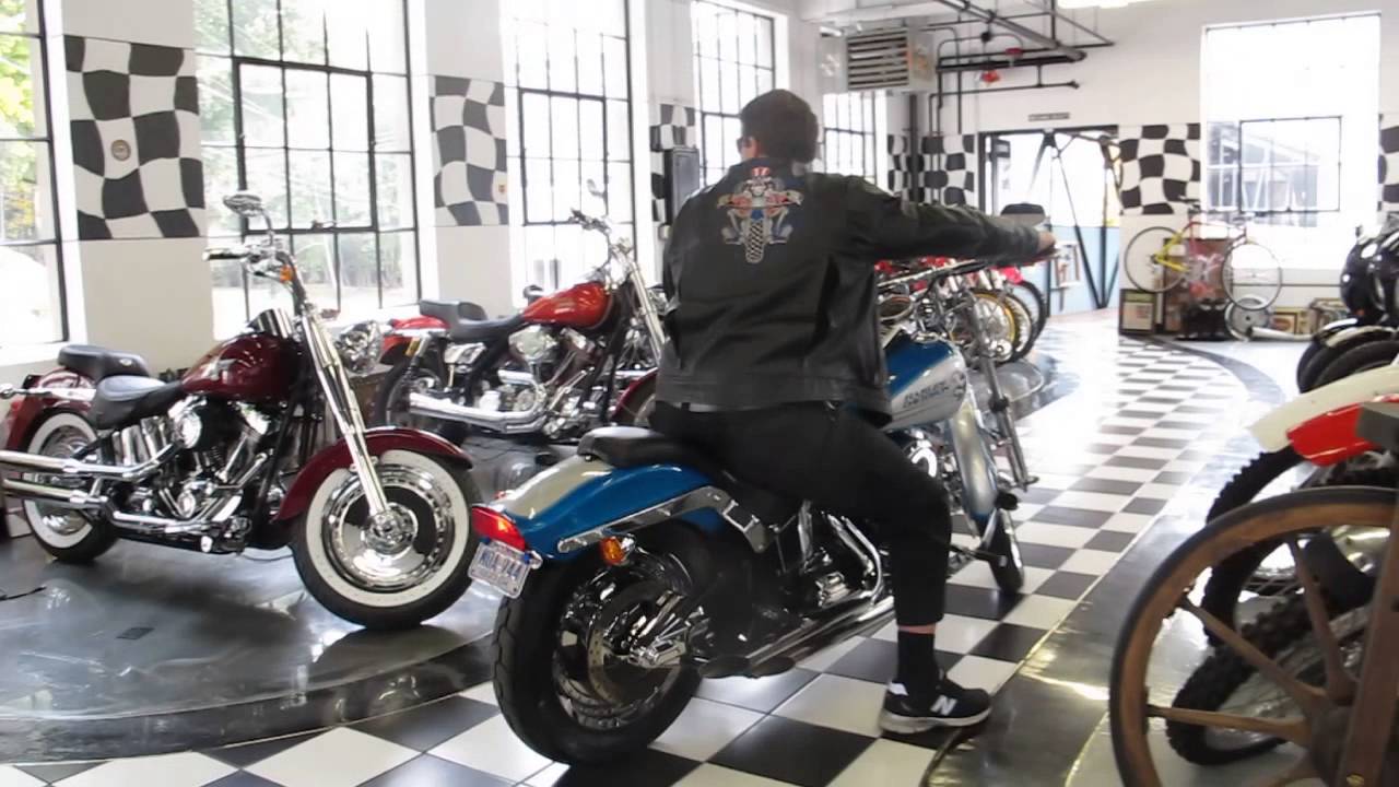 new england motorcycle museum in rockville ct 93 Harley Davidson softail running demo