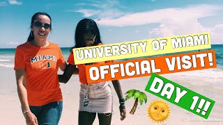 University of miami official visit vlog 1