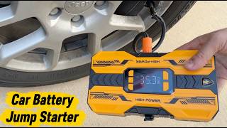 Jump Starter With Air Compressor, 3000A Portable Car Battery Booster Up To 9.0L Gas7.0L Diesel