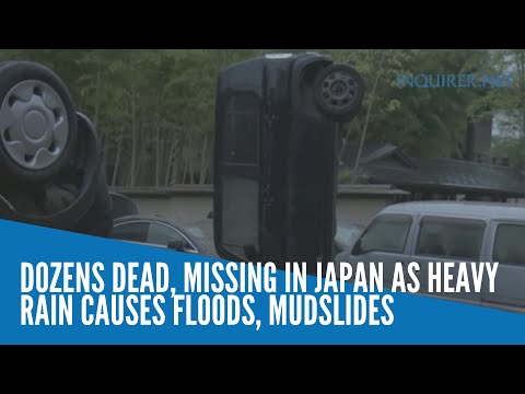 Dozens dead, missing in Japan as heavy rain causes floods, mudslides