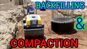 Backfilling and compaction (compaction around manholes)#manholes #compaction #gulfcivilengineering