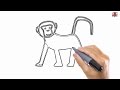How to draw a monkey drawing by ucidraw