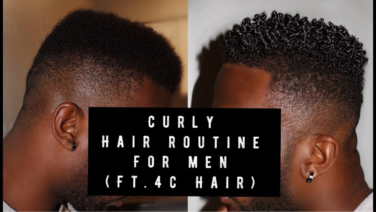 Curly Hair Routine For Men (4c hair) - YouTube