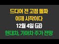 [12월 4일 (금)] 현대차, 드디어 전 고점 돌파! 이제 시작이다ㅣ컴투스, 약 4년만에 외자판호 발급과 유관 업종들은?ㅣ기아차, 삼성전자, SK하이닉스